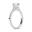 14ct white gold ring with diamonds