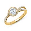 750er Gold Ring mit Diamanten