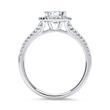 Engagement ring 18ct white gold with diamonds