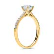 14ct gold engagement ring with diamonds