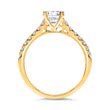 14ct gold engagement ring with diamonds