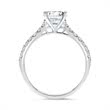 Ring 18ct white gold with diamonds