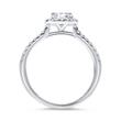 14ct white gold ring with diamonds