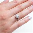 Engagement ring 18ct white gold with diamonds