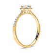18ct gold halo ring with diamonds