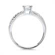 14ct white gold ring with diamonds