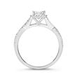 Ring 18ct white gold with diamonds