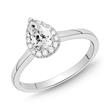 18ct white gold ring ladies with diamonds