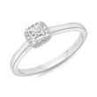 Ladies ring 18ct white gold with diamonds