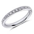 18 carat white gold ring with 30 diamonds