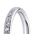 18 carat white gold ring with 30 diamonds
