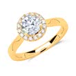 Engagement ring 18ct gold with diamonds