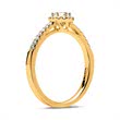 Engagement ring 14ct gold with diamonds