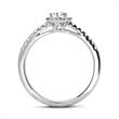 Engagement ring 18ct white gold with diamonds