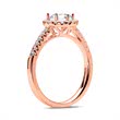 Diamond Ring 14ct Pink Gold
