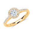 14k anillo de oro con diamantes DR0297-14KG