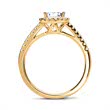 Engagement ring 14ct gold with diamonds