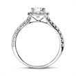 Engagement ring 950 platinum with diamonds