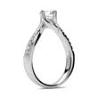 Ring 18ct white gold with diamonds