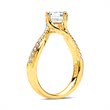 14 karaat gouden Diamanten ring