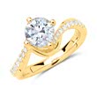 Ring 18ct gold with diamonds