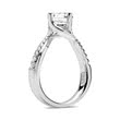 Ring 14ct white gold with diamonds