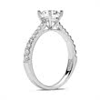 14ct white gold engagement ring with diamonds