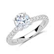 Ring 18ct white gold with diamonds