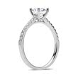 Engagement ring 14ct white gold with diamonds