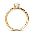 14k anillo de oro con diamantes DR0318-14KG