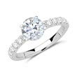 18ct white gold engagement ring with diamonds