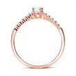 18ct rose gold ring with diamonds