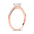 Engagement ring 18ct rose gold with diamonds