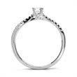 Ring 14ct white gold with diamonds