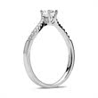 Ring 18ct white gold with diamonds