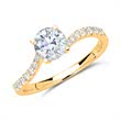 Ring 18ct gold with diamonds