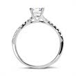 Ring 18ct white gold with diamonds