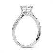 Ring 18ct white gold with diamonds