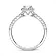 18ct white gold engagement ring with diamonds