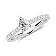 Ring 18ct white gold with diamonds