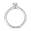 Ring 18ct white gold with diamonds