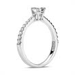 Ring 18ct white gold with diamonds