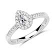 14ct white gold ring with diamonds