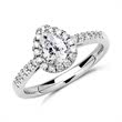 Engagement ring 18ct white gold with diamonds