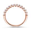 Anillo memoire 14 quilates oro rosa 13 diamantes