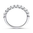 Halve eternity ring 950 platina Diamant