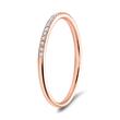 Memoire ring 18ct rose gold 25 diamonds