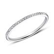 Memoire ring 14ct white gold 25 diamonds