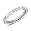 Ring eternity 950 platinum 16 diamonds