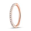 750er Roségold Ring Eternity 43 Diamanten